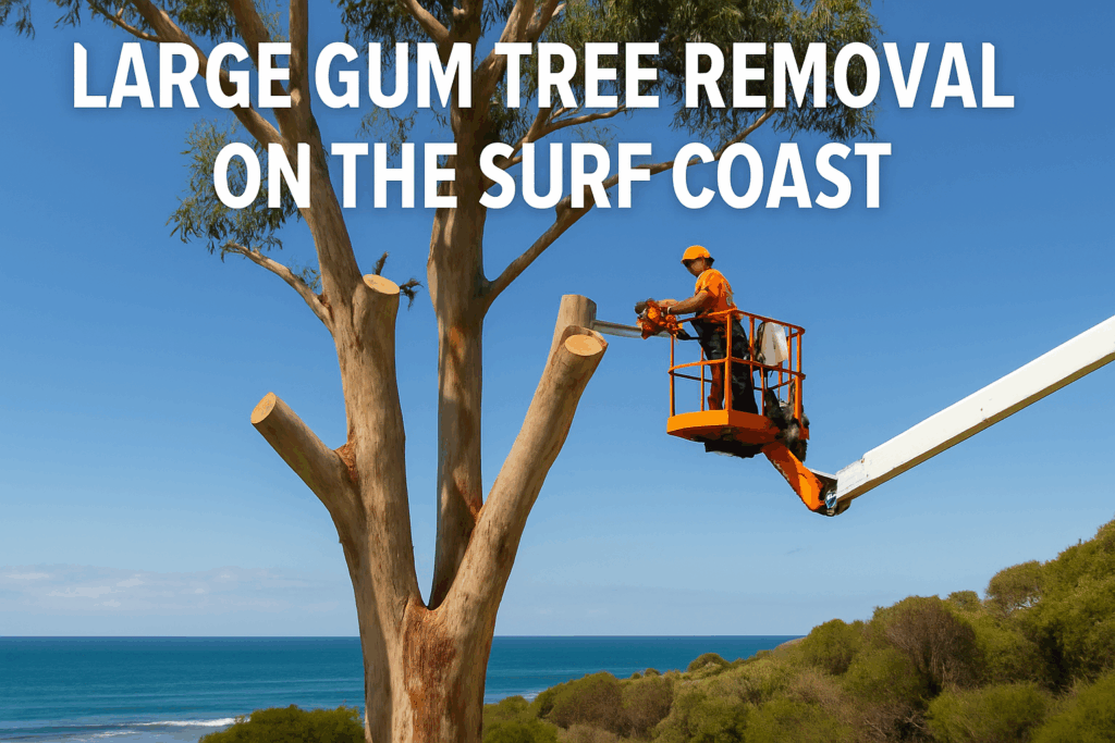 Large Gum Tree Removal on the Surf Coast