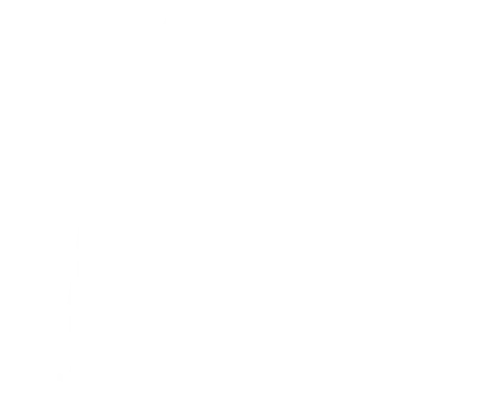 A white silhouette of a geographic area on a black background.