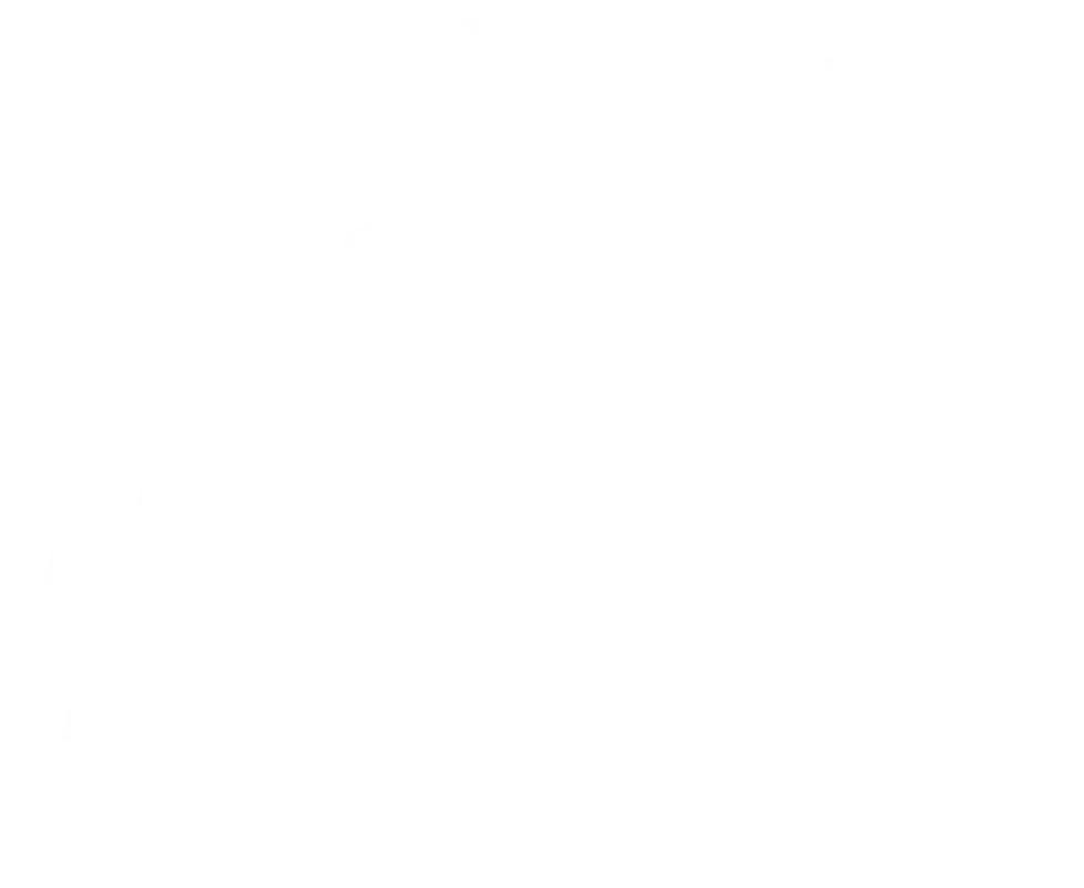 A white silhouette of a geographic area on a black background.